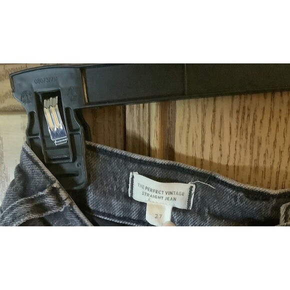 Madewell The Perfect Vintage Jean Denim In Lunar Wash Gray Black Stretch Size 27 - Picture 6 of 6